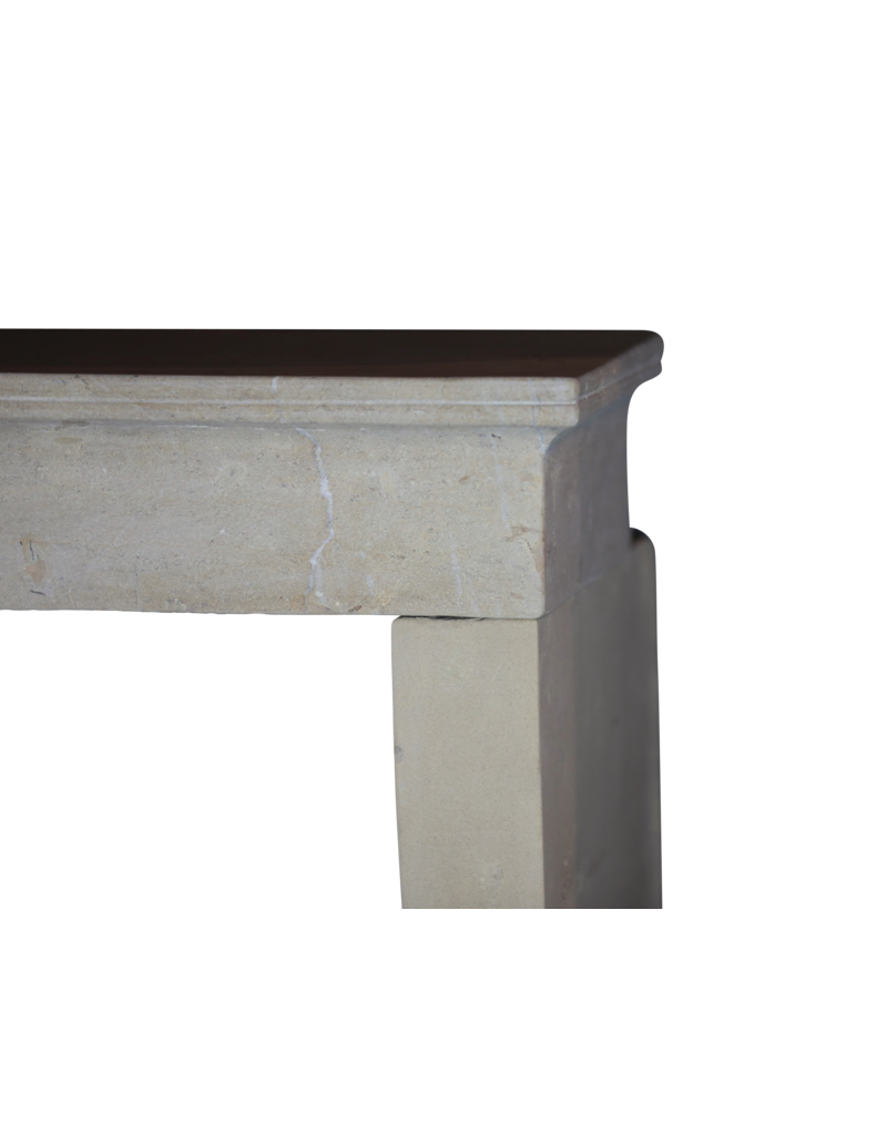 French Rustic Limestone Fireplace Mantle