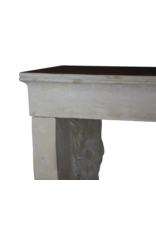 French Rustic Limestone Fireplace Mantle