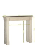 Maison Leon Van den Bogaert Classic Chic Beige Limestone Fireplace