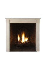 Classic Chic Beige Limestone Fireplace