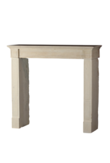 Maison Leon Van den Bogaert Chimenea clásica elegante de piedra caliza beige