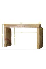 Maison Leon Van den Bogaert Traditional French Style Stone Fireplace