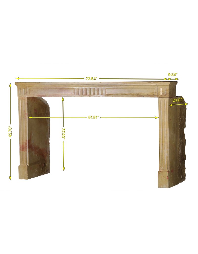 Cheminée Latérale Française Extra Large