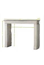 Maison Leon Van den Bogaert Traditional French Style Stone Fireplace