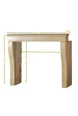 Maison Leon Van den Bogaert Chimenea atemporal de piedra caliza dura