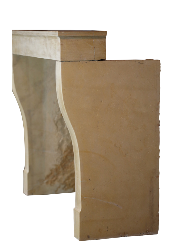 Maison Leon Van den Bogaert Elegant Timeless Hard Limestone Fireplace