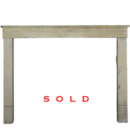 Maison Leon Van den Bogaert French Country Limestone Antique Fireplace Surround