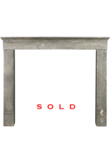 Maison Leon Van den Bogaert French Antique Fireplace Surround In Bicolor Stone
