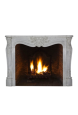 Classic White Carrara Marble Fireplace