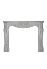 Classic White Carrara Marble Fireplace