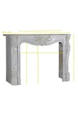Maison Leon Van den Bogaert Classic White Carrara Marble Fireplace