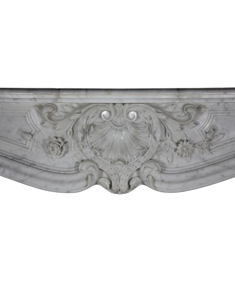Maison Leon Van den Bogaert Entourage De Cheminée En Marbre De Carrare Blanc Classique