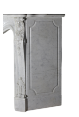 Maison Leon Van den Bogaert Chimenea clásica de mármol blanco de Carrara
