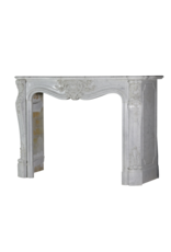 Classic White Carrara Marble Fireplace