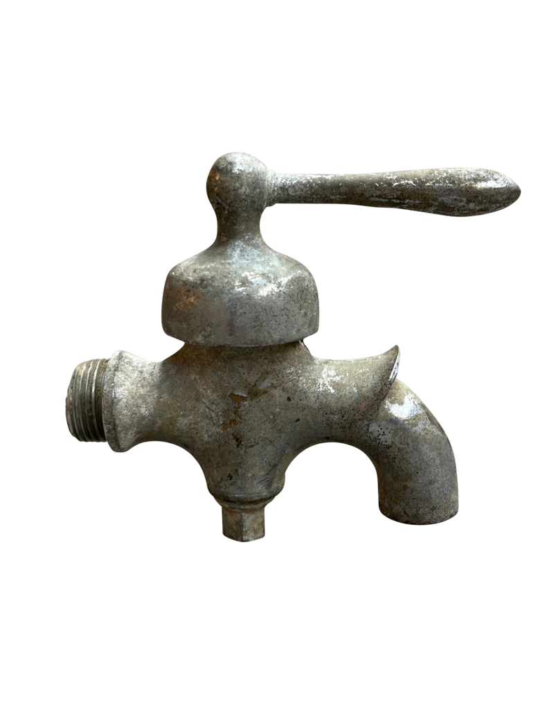 Maison Leon Van den Bogaert Vintage-Wasserhahn aus massivem Stahl