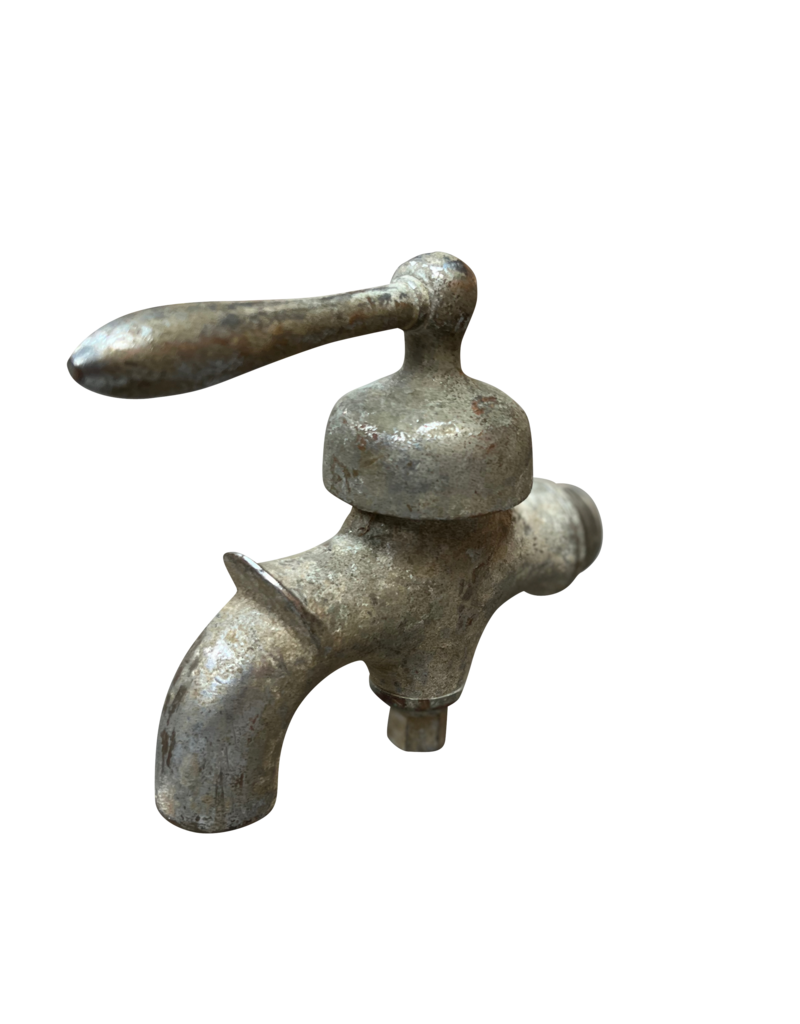 Maison Leon Van den Bogaert Vintage-Wasserhahn aus massivem Stahl