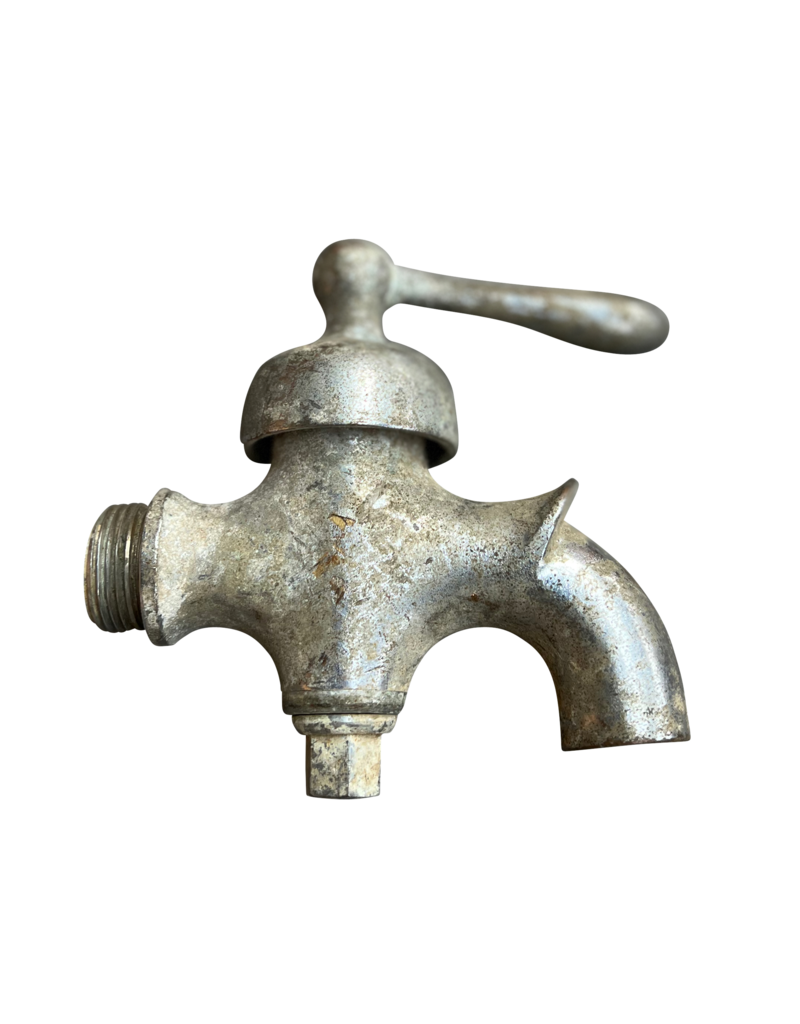 Maison Leon Van den Bogaert Vintage-Wasserhahn aus massivem Stahl