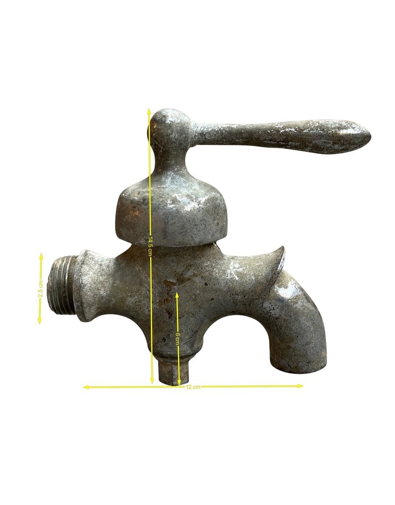 Maison Leon Van den Bogaert Vintage Massief Stalen Waterkraan