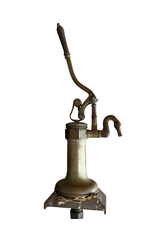 Maison Leon Van den Bogaert Original Antique Brass Pump