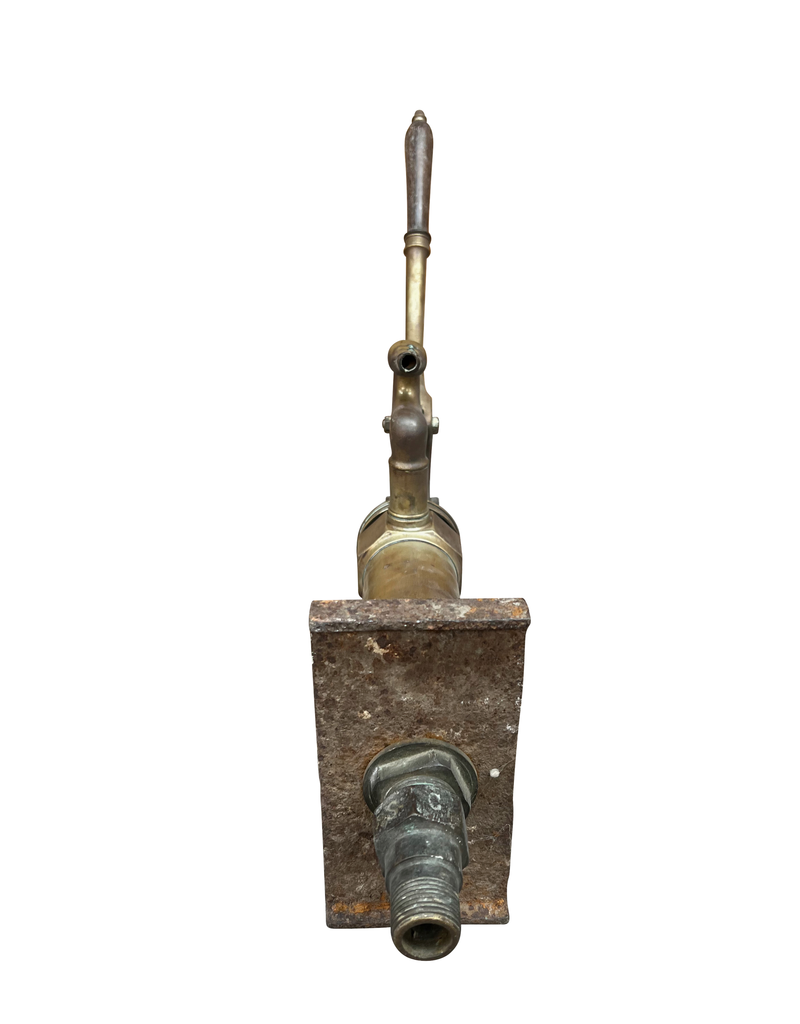 Maison Leon Van den Bogaert Original Antique Brass Pump