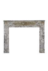 Phenomenal Breccia Marble Antique Fireplace