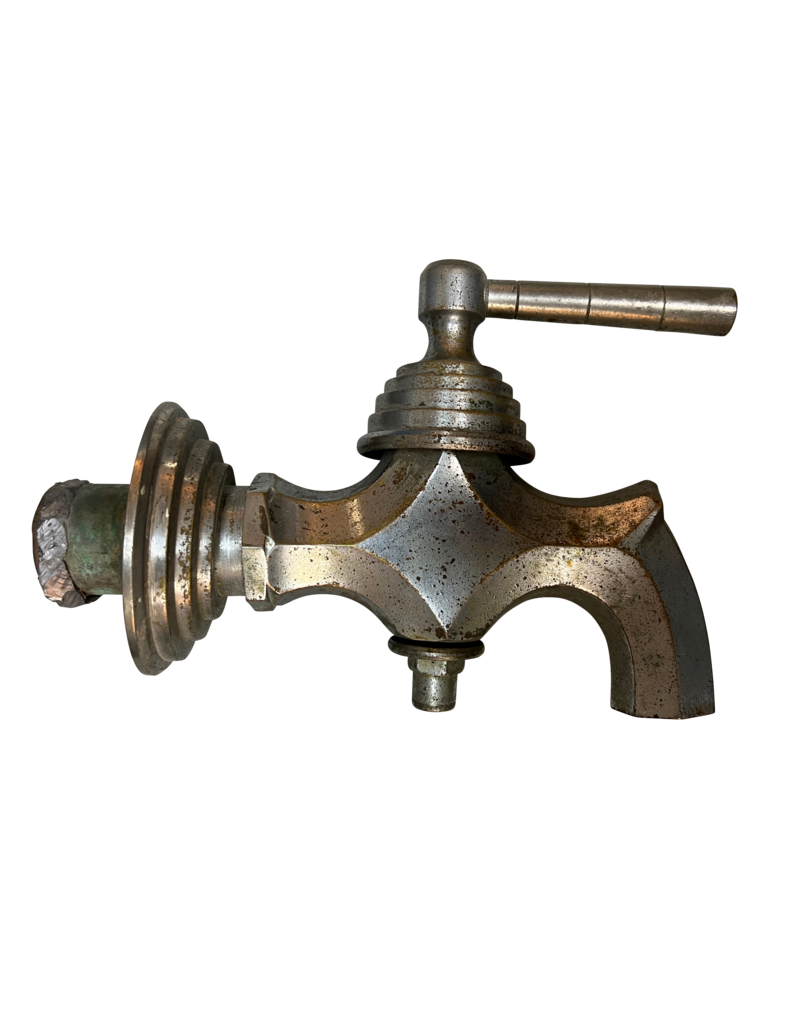 Maison Leon Van den Bogaert Feiner französischer Vintage-Wasserhahn aus Stahl