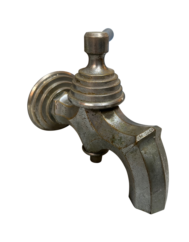 Maison Leon Van den Bogaert Feiner französischer Vintage-Wasserhahn aus Stahl