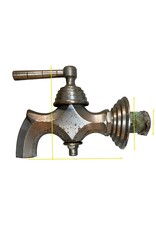 Maison Leon Van den Bogaert Feiner französischer Vintage-Wasserhahn aus Stahl