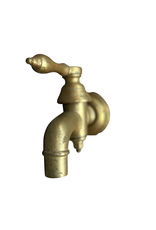 Vintage Solid Watertap In Oxidised Brass