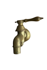 Vintage Solid Watertap In Oxidised Brass