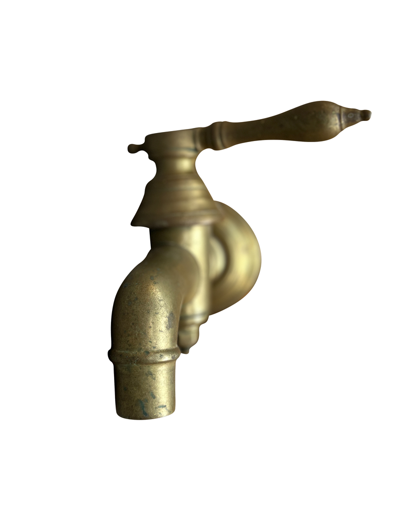 Maison Leon Van den Bogaert Massiver Vintage-Wasserhahn aus oxidiertem Messing