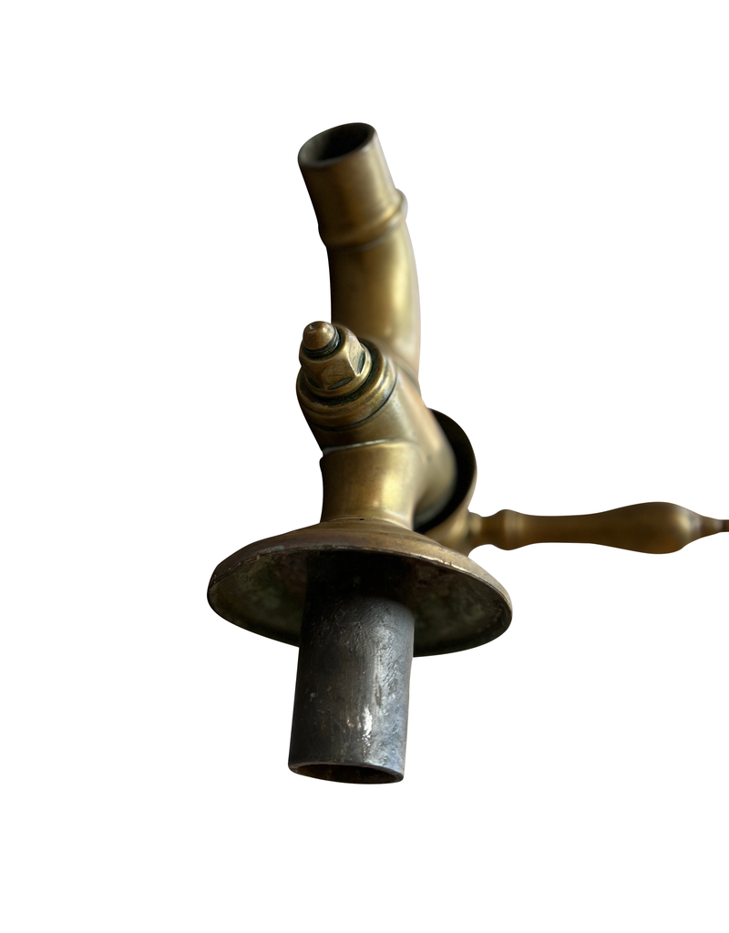 Vintage Solid Watertap In Oxidised Brass