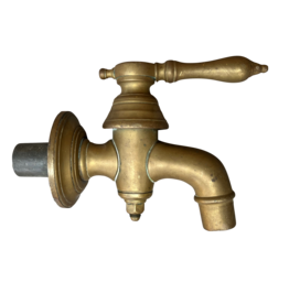 Maison Leon Van den Bogaert Vintage Solid Watertap In Oxidised Brass