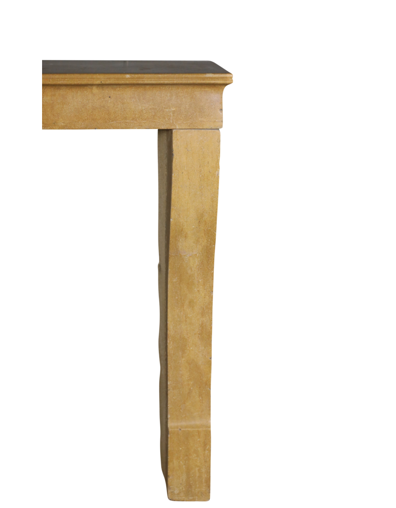 Maison Leon Van den Bogaert Elegant Antique French Stone Fireplace