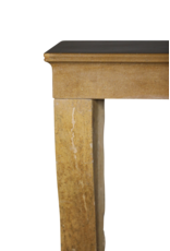 Maison Leon Van den Bogaert Elegant Antique French Stone Fireplace