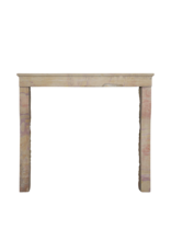 Maison Leon Van den Bogaert Elegant Antique French Stone Fireplace