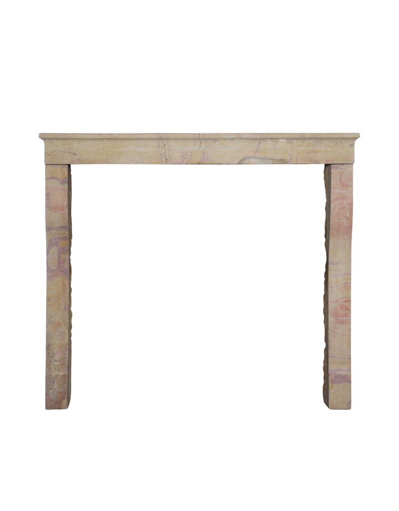 Maison Leon Van den Bogaert Elegant Antique French Stone Fireplace