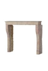 Maison Leon Van den Bogaert Elegant Antique French Stone Fireplace