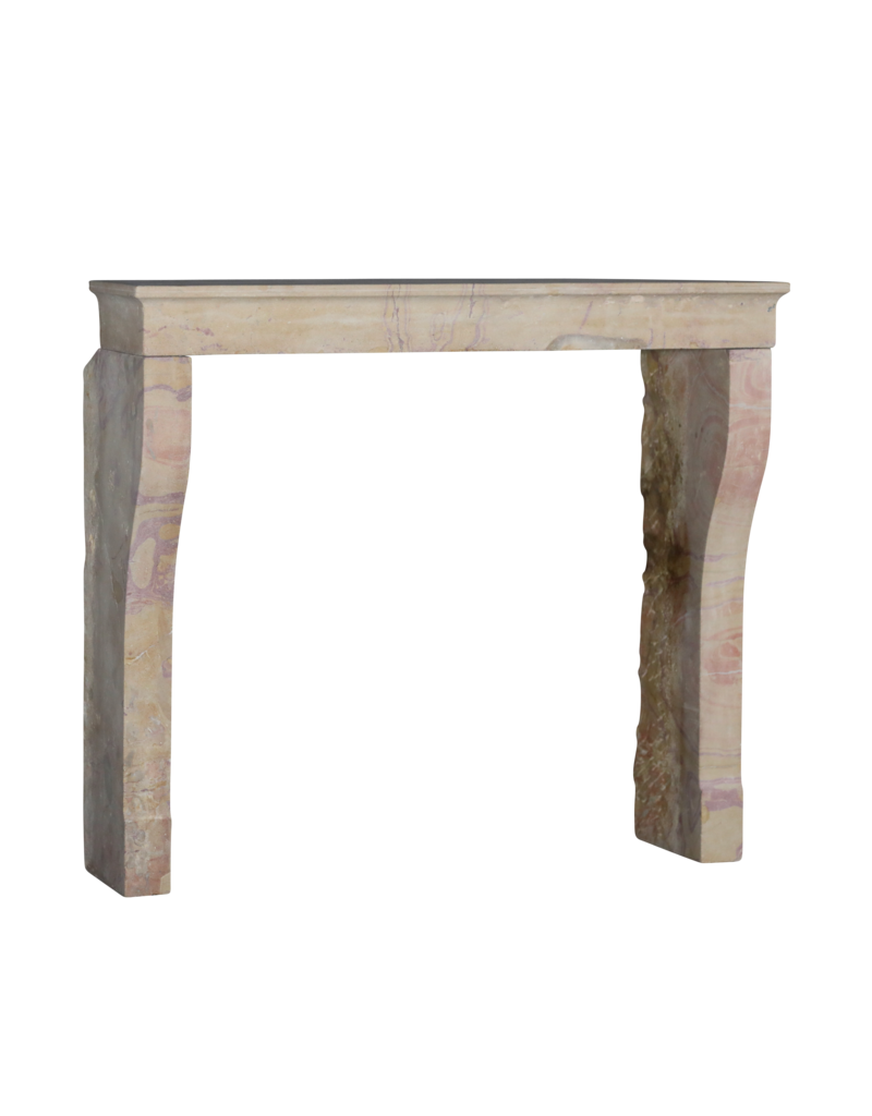 Maison Leon Van den Bogaert Elegant Antique French Stone Fireplace