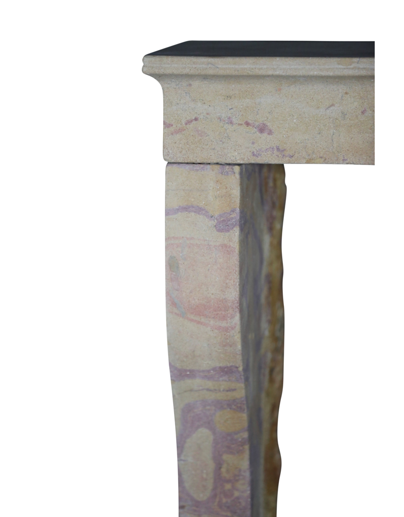 Maison Leon Van den Bogaert Elegante Chimenea de Piedra Francesa Antigua