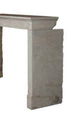 Maison Leon Van den Bogaert Antique Raw Limestone Fireplace