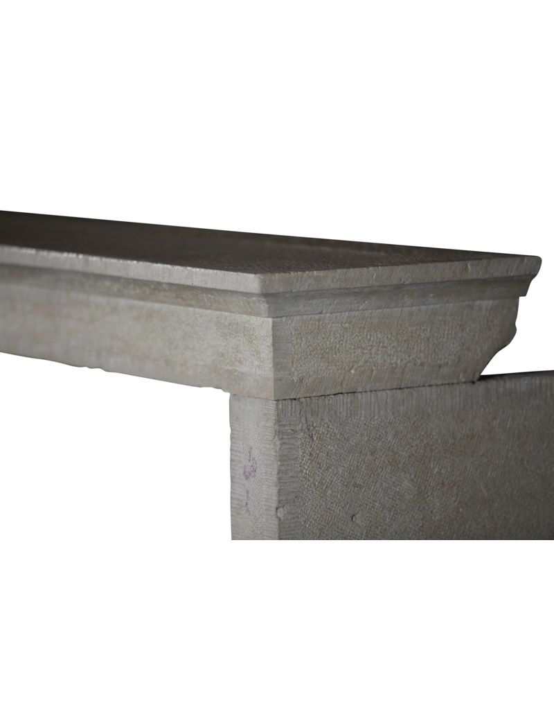 Maison Leon Van den Bogaert Antique Raw Limestone Fireplace