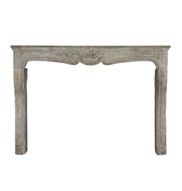 Exclusive French Limestone Fireplace With Patina