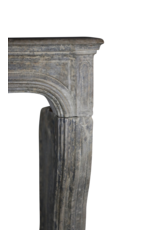Maison Leon Van den Bogaert Großer französischer Kalkstein-Kamin im rustikalen Stil