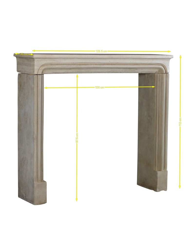 Maison Leon Van den Bogaert Timeless White Limestone Fireplace