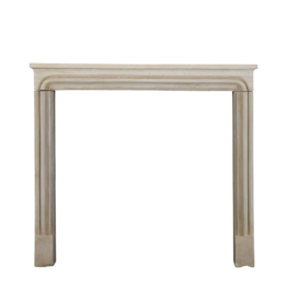 Maison Leon Van den Bogaert Rustic White Limestone Fireplace