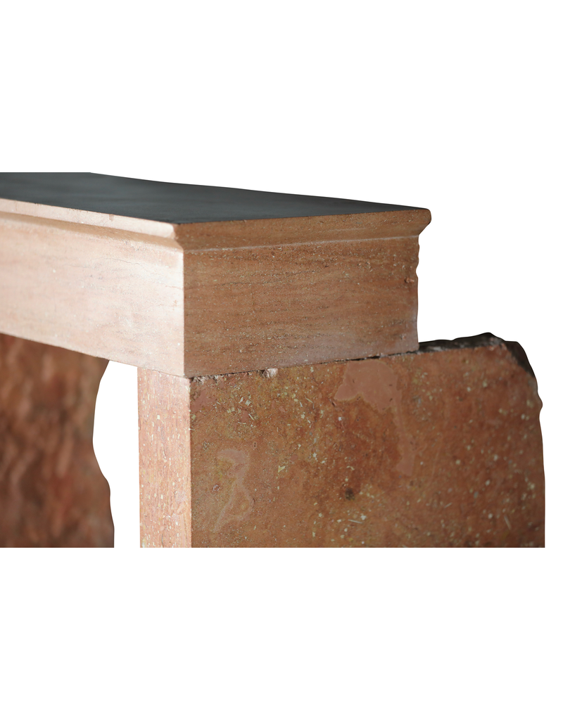 Maison Leon Van den Bogaert Small Provencal Stone Fireplace
