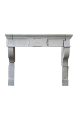 Maison Leon Van den Bogaert Grand French Abbey Limestone Fireplace