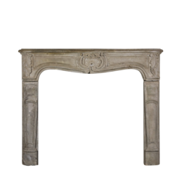 Antique French Rustic Limestone Fireplace Surround