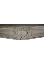 Antique French Rustic Limestone Fireplace Surround